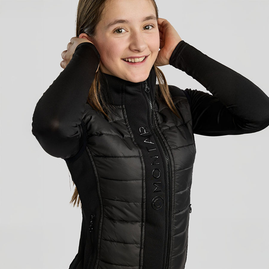 Hybridweste Kinder/Junior Emma Softshell Schwarz