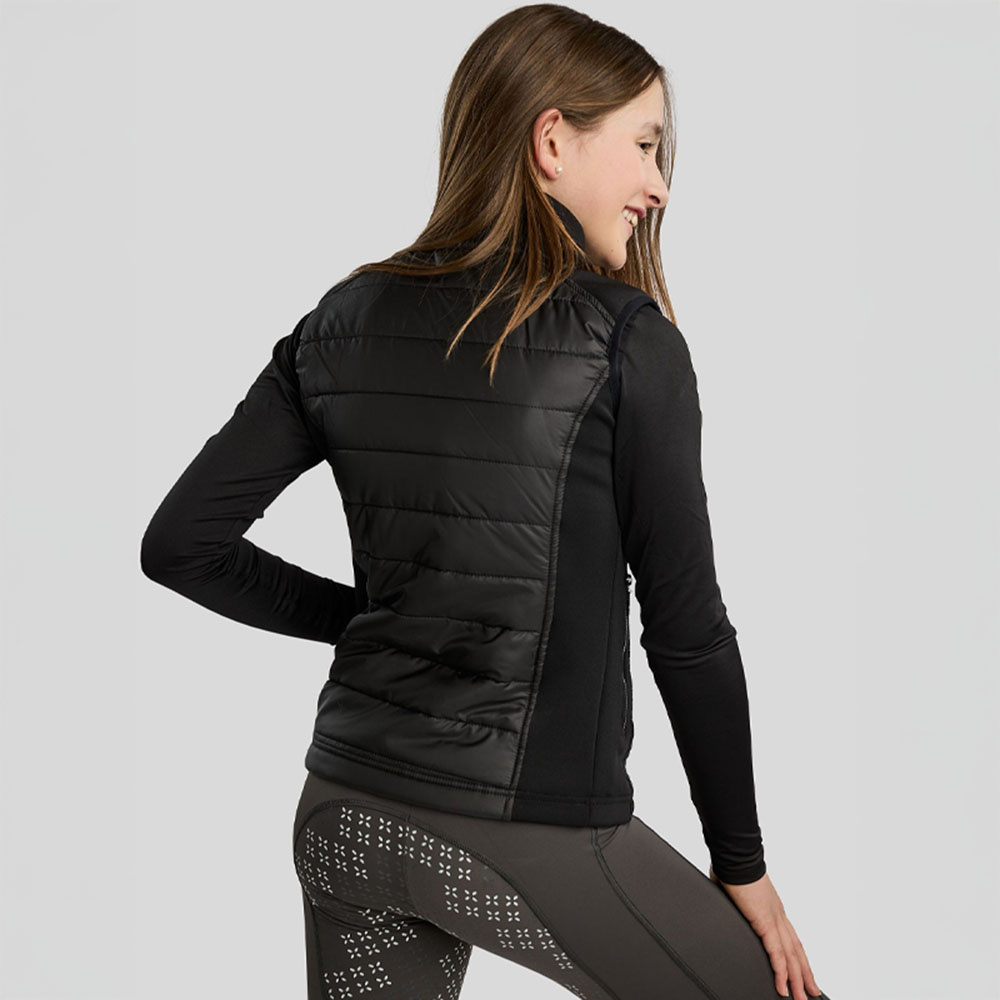 Hybridweste Kinder/Junior Emma Softshell Schwarz