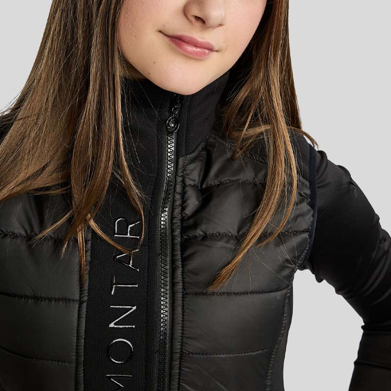 Hybridweste Kinder/Junior Emma Softshell Schwarz