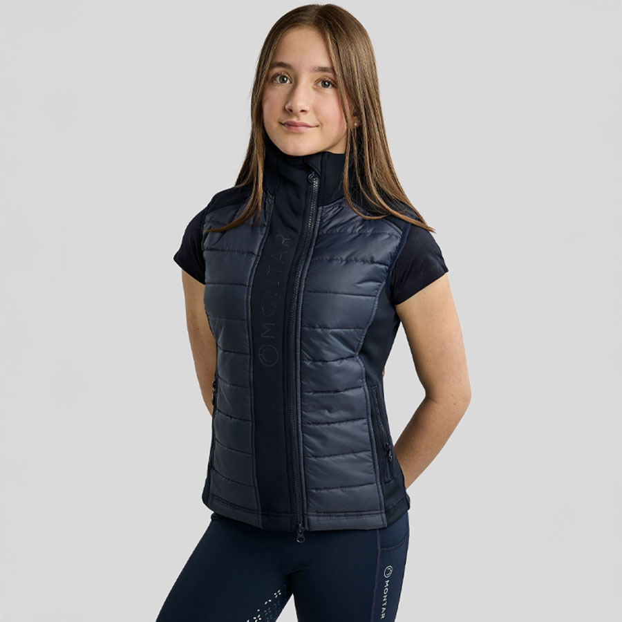 Hybridweste Kinder/Junior Emma Softshell Marineblau