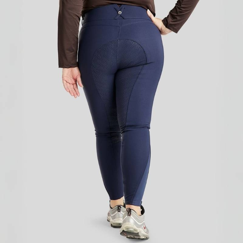 Reithose Megan Yati Curve Full Grip Marineblau