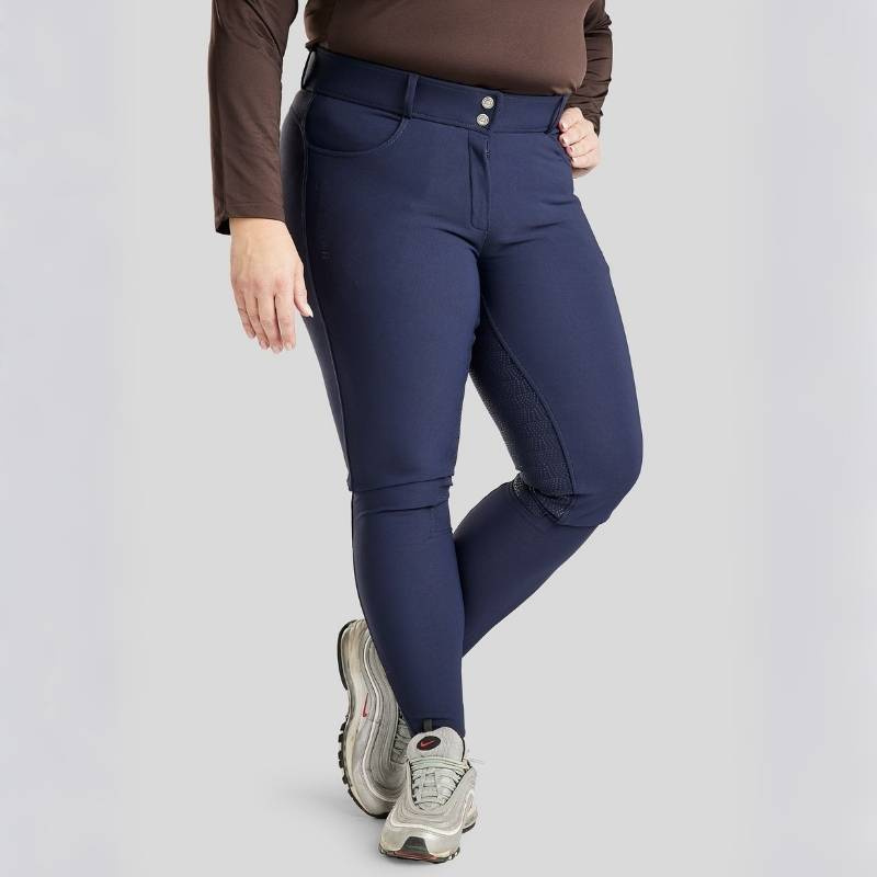 Reithose Megan Yati Curve Full Grip Marineblau