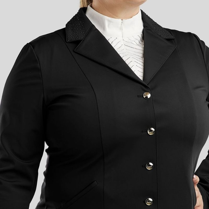 Turnierjacket Bonnie Crystals Curve Schwarz