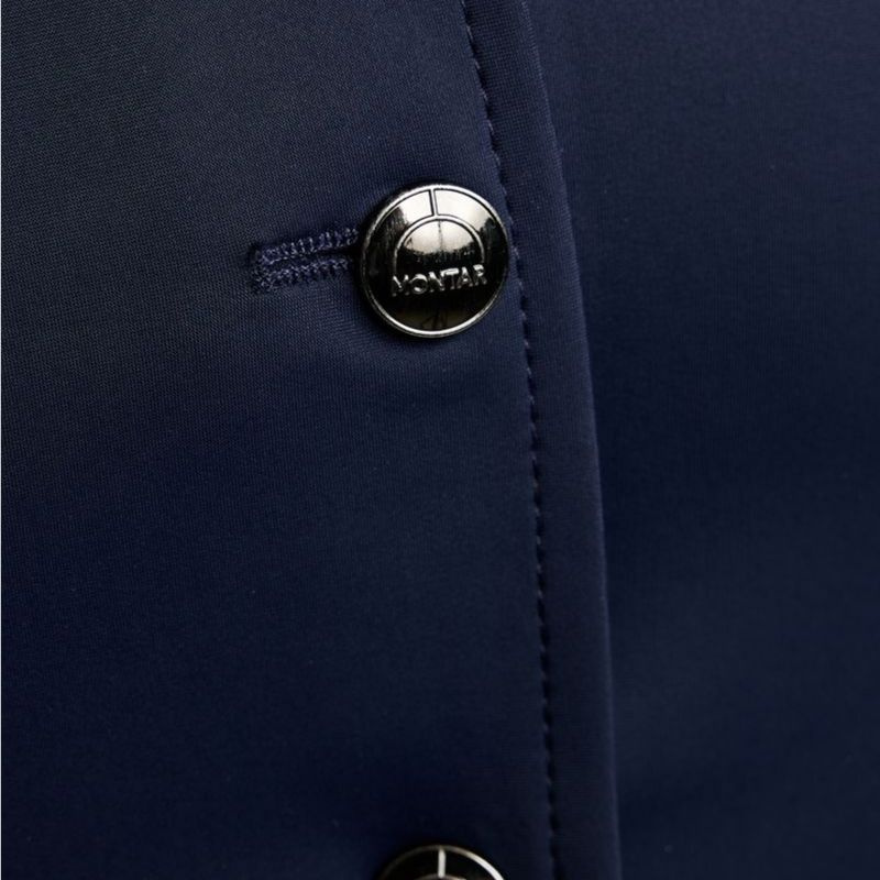 Turnierjacket MoFlair Softshell Gun Metal Crystals Curve Marineblau