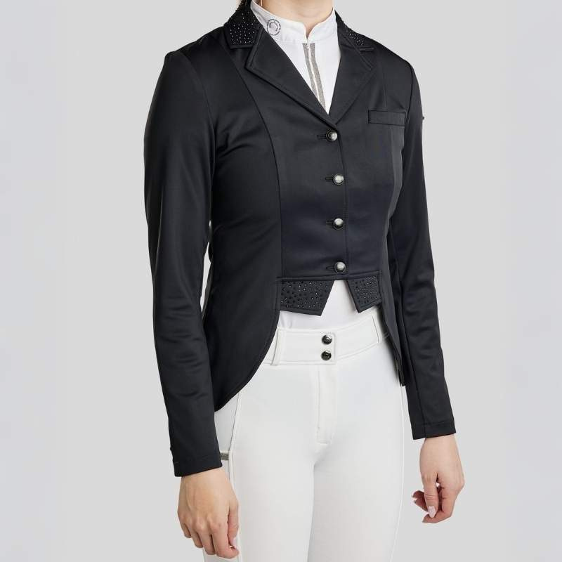 Kurzer Dressurfrack Softshell Schwarz