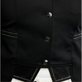 Kurzer Frack MoKylie Softshell Gun Metal Crystals Schwarz Kurzer Frack MoKylie Softshell Gun Metal Crystals Schwarz