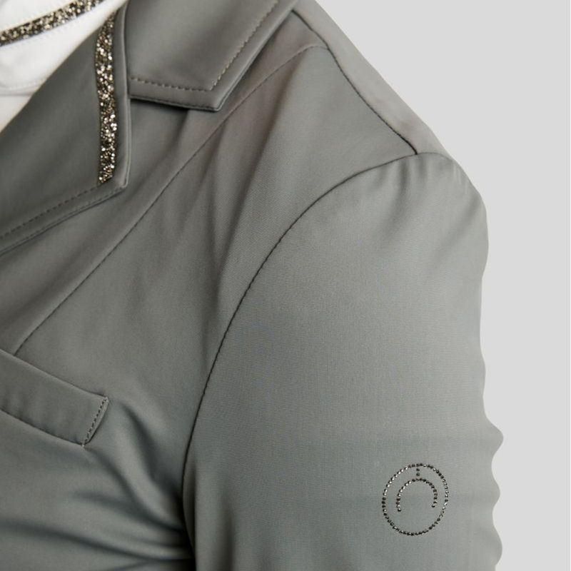 Kurzer Frack MoKylie Softshell Gun Metal Crystals Grau