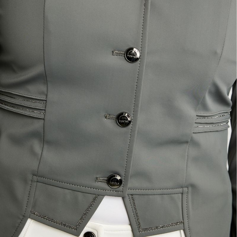Kurzer Frack MoKylie Softshell Gun Metal Crystals Grau