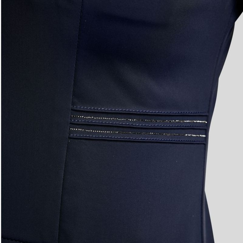 Kurzer Frack MoKylie Softshell Gun Metal Crystals Marineblau