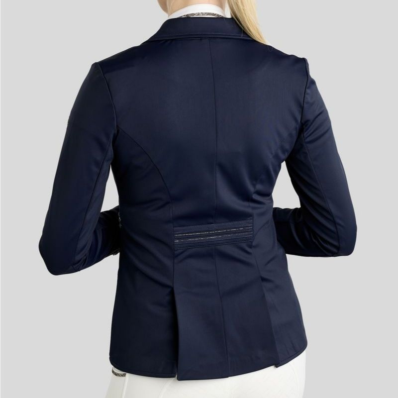Kurzer Frack MoKylie Softshell Gun Metal Crystals Marineblau