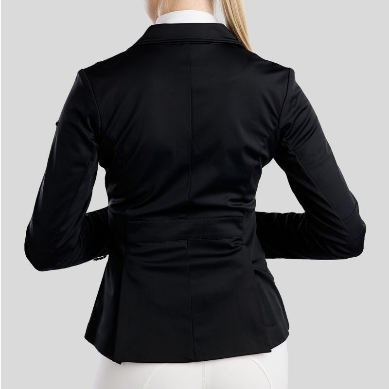 Turnierjacket MoGloria Softshell Caviar Tape Schwarz