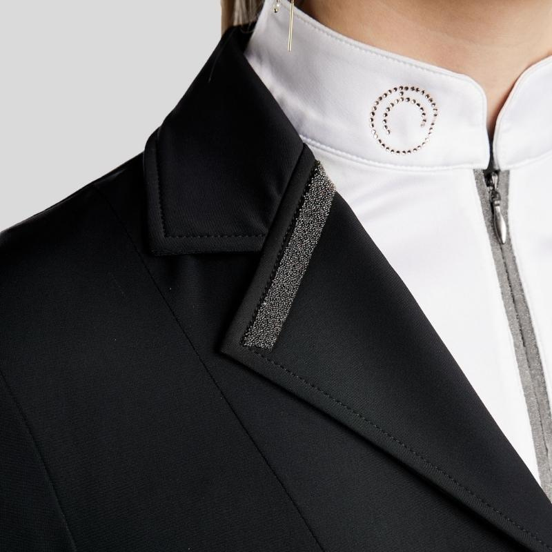 Turnierjacket MoGloria Softshell Caviar Tape Schwarz