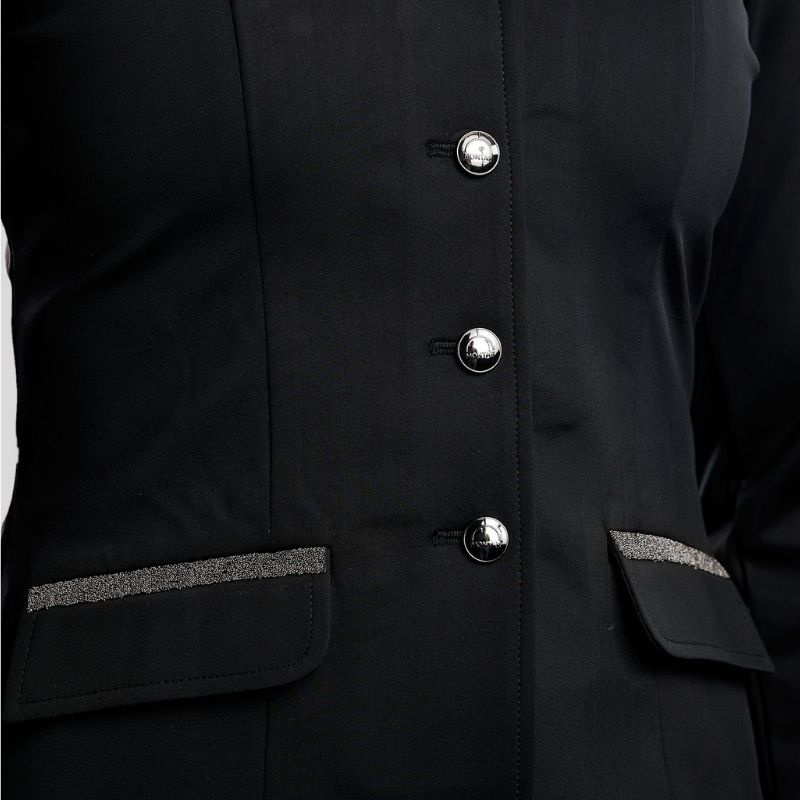 Turnierjacket MoGloria Softshell Caviar Tape Schwarz