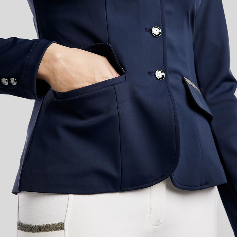 Turnierjacket MoGloria Softshell Caviar Tape Marineblau