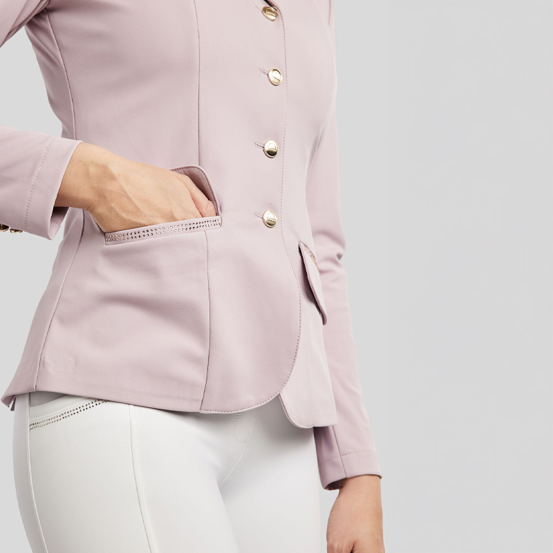 Turnierjacket MoBlair Softshell Champagne Crystals Cheeky Pink