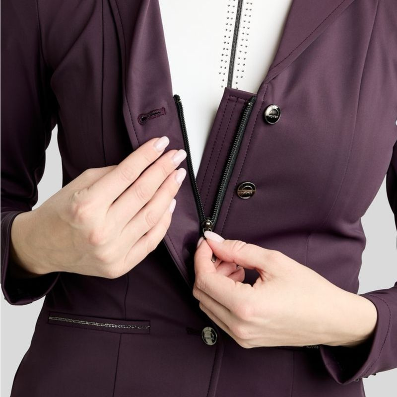 Turnierjacket MoKira Softshell Gun Metal Crystals Fig