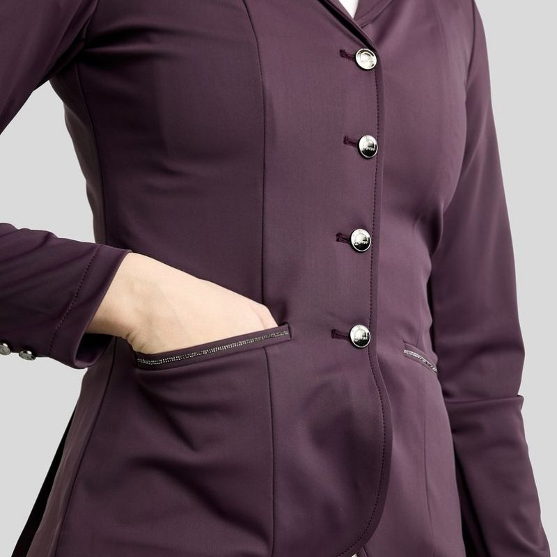 Turnierjacket MoKira Softshell Gun Metal Crystals Fig