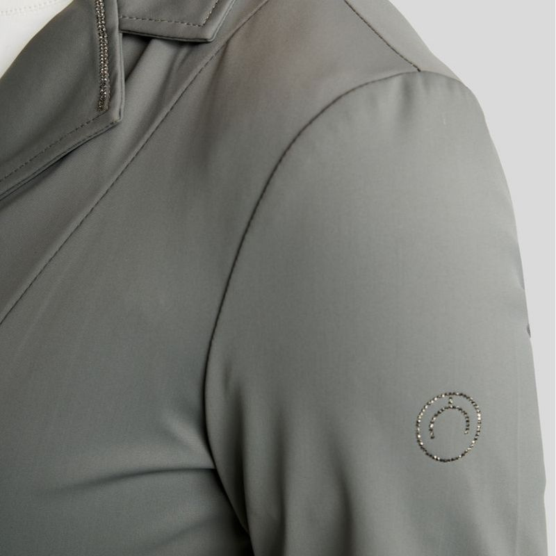 Turnierjacket MoKira Softshell Gun Metal Crystals Grau