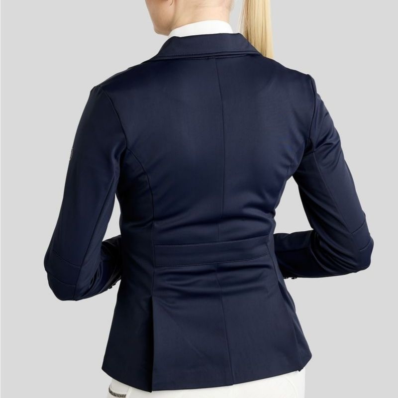Turnierjacket MoKira Softshell Gun Metal Crystals Marineblau