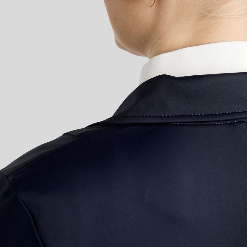 Turnierjacket MoKira Softshell Gun Metal Crystals Marineblau