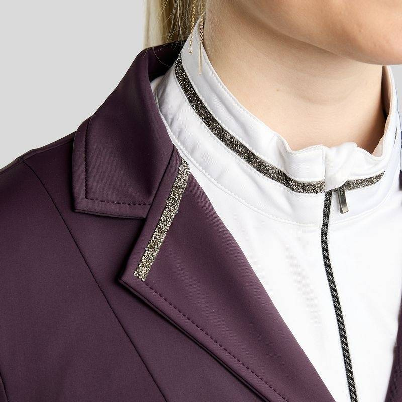 Turnierjacket MoKelly Softshell Gun Metal Crystals Fig