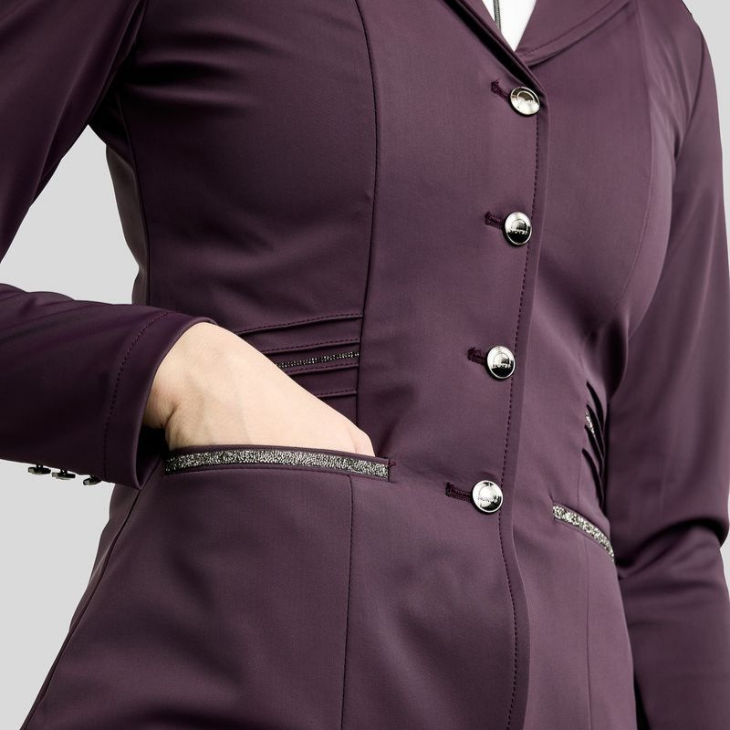 Turnierjacket MoKelly Softshell Gun Metal Crystals Fig