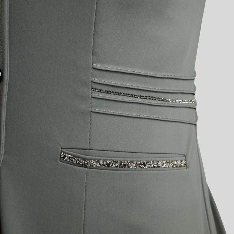 Turnierjacket MoKelly Softshell Gun Metal Crystals Grau