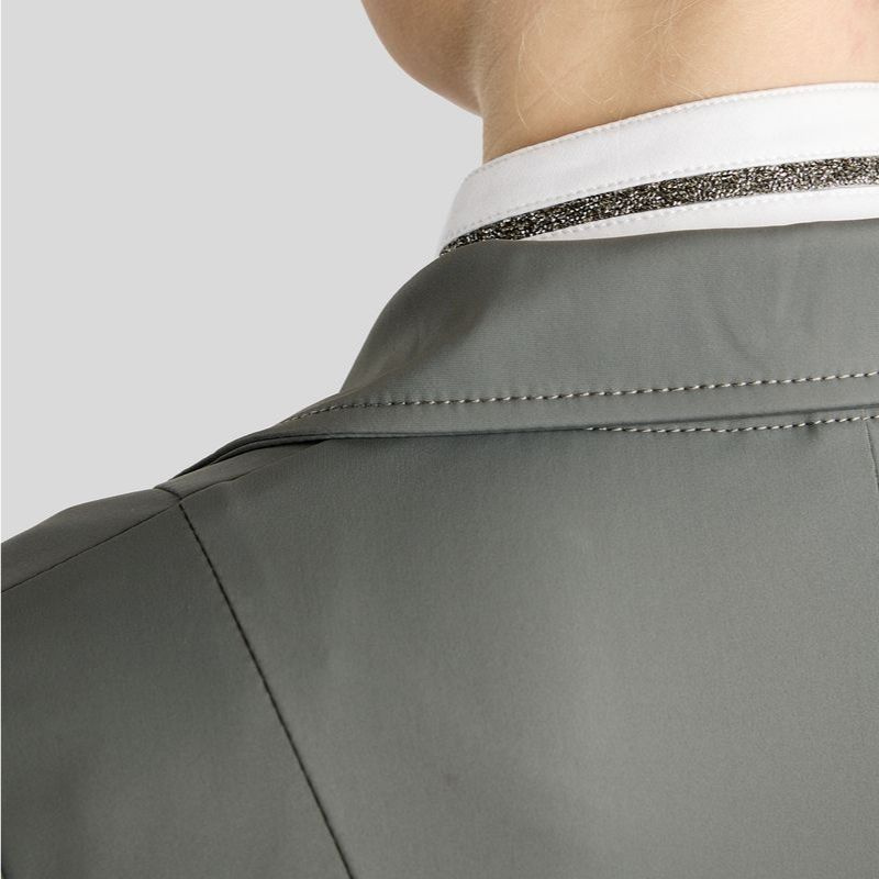 Turnierjacket MoKelly Softshell Gun Metal Crystals Grau