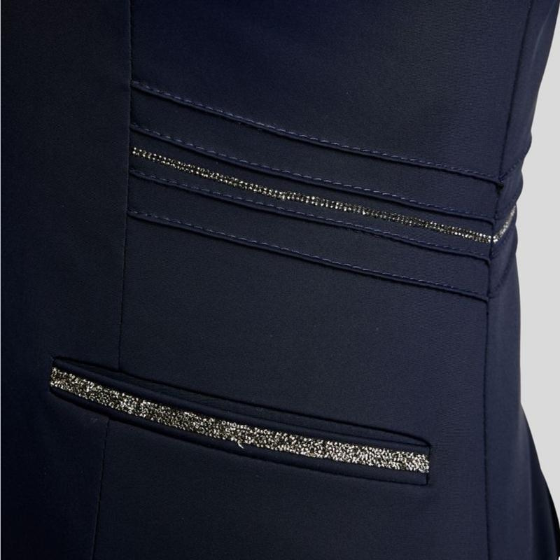 Turnierjacket MoKelly Softshell Gun Metal Crystals Marineblau