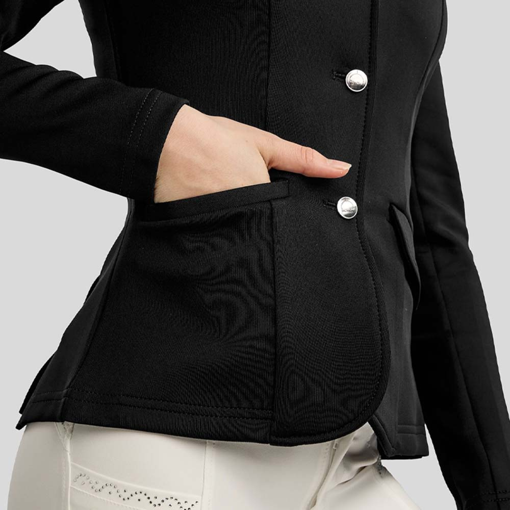 Turnierjacket Kinder/Junior Crystals Schwarz
