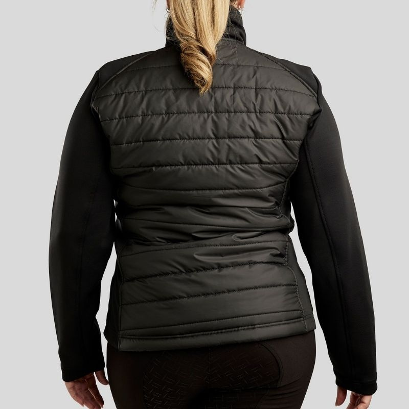 Hybridjacke Emma Softshell Curve Schwarz