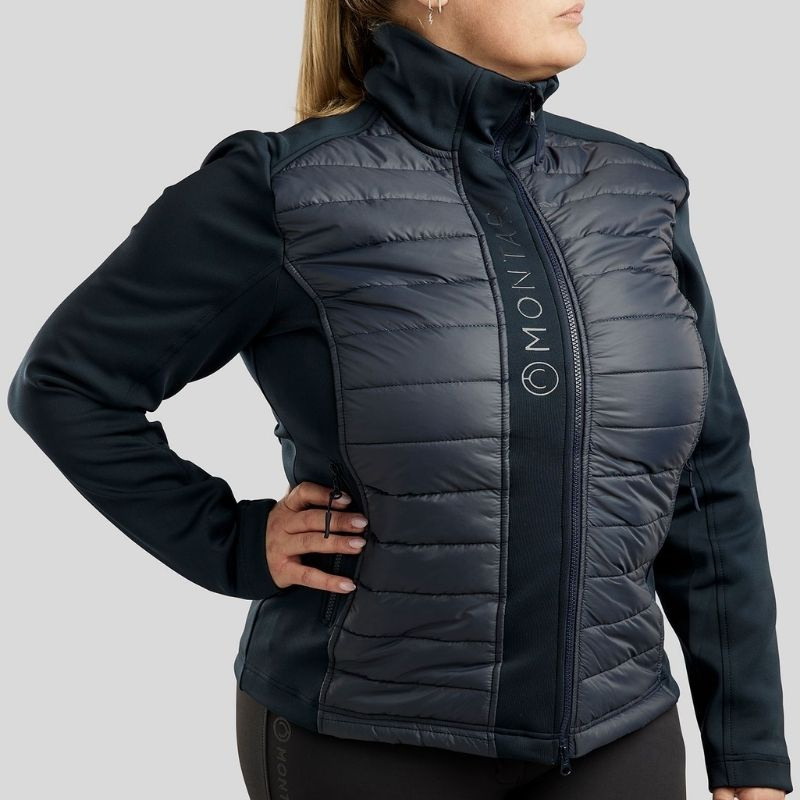 Hybridjacke Emma Softshell Curve Marineblau