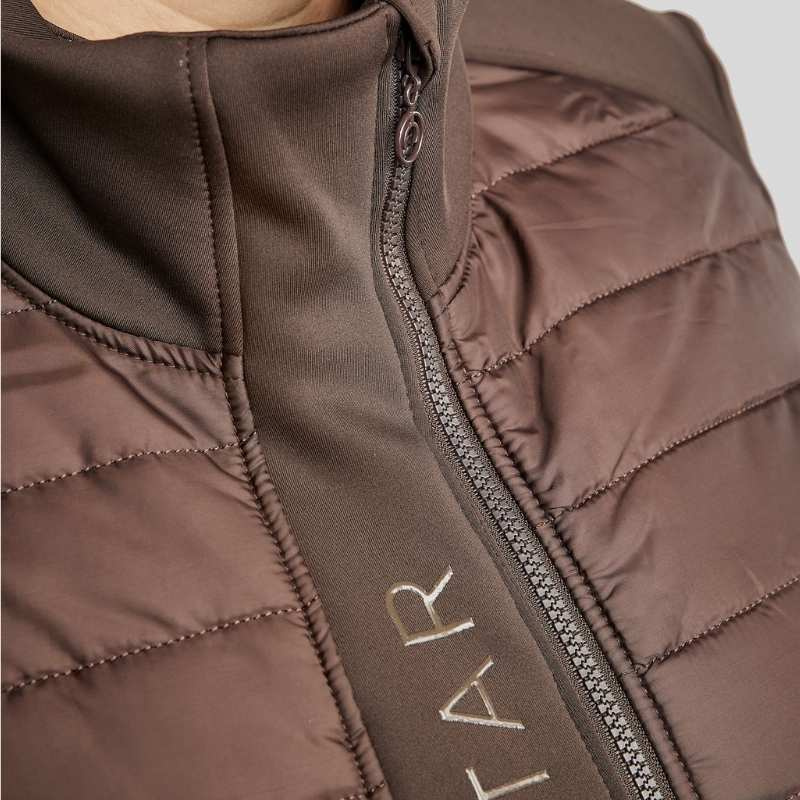 Hybridjacke Emma Softshell Curve Braun