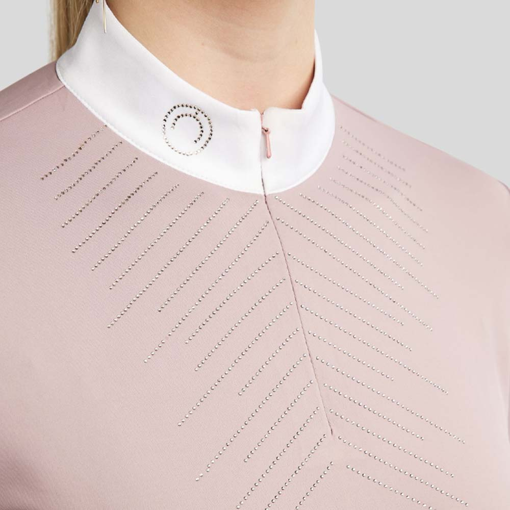 Turniershirt MoSparkle Champagne Crystals Blush