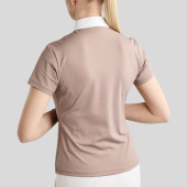 Turniershirt MoMaddy Short Sleeve Gun Metal Crystals Pearl Grey Turniershirt MoMaddy Short Sleeve Gun Metal Crystals Pearl Grey