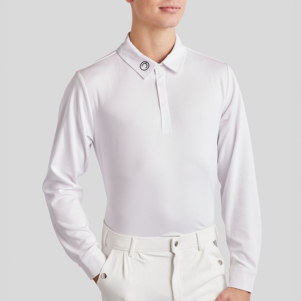 Herren-Turniershirt MoWill Long Sleeve Weiß