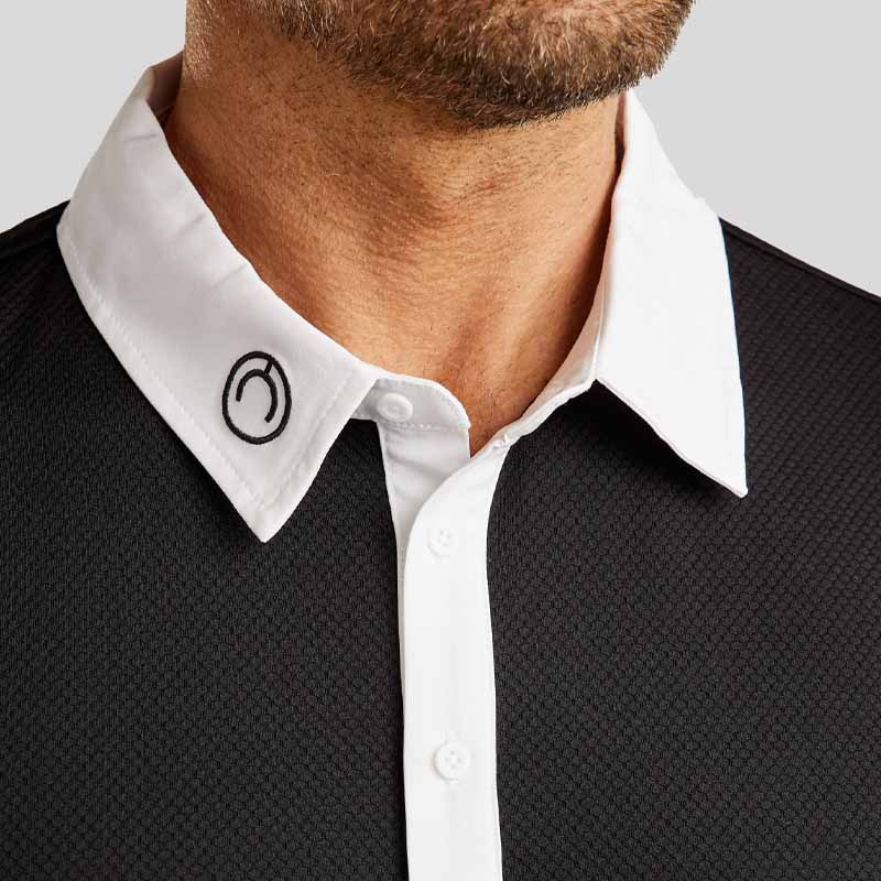 Herren-Turniershirt MoWill Long Sleeve Schwarz