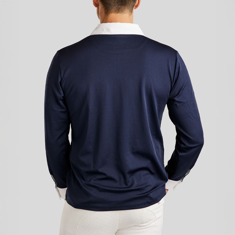 Herren-Turniershirt MoWill Long Sleeve Marineblau