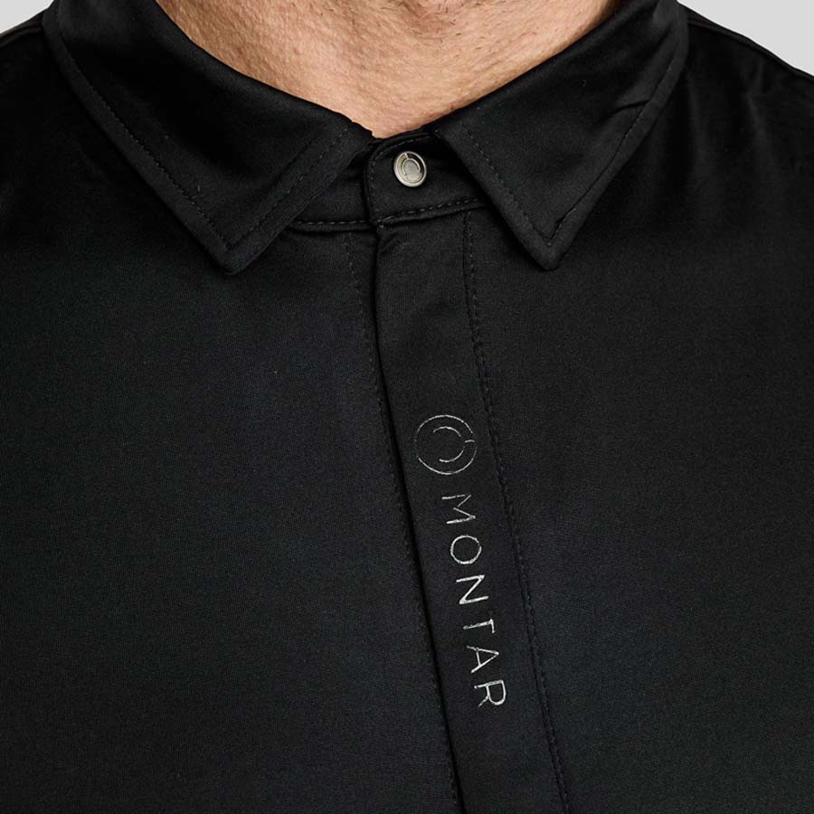 Herren Poloshirt Clubwear Schwarz