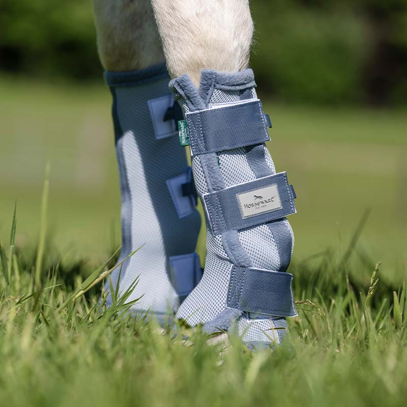 Fliegenschutzstiefel Fly Boots Hellblau/Blau/Silber