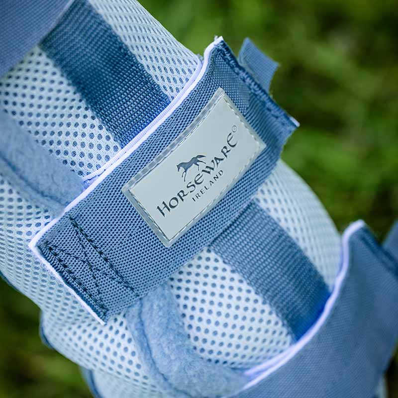 Fliegenschutzstiefel Fly Boots Hellblau/Blau/Silber