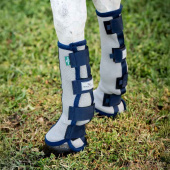 Fliegenschutzstiefel Fly Boots Silber/Marineblau Fliegenschutzstiefel Fly Boots Silber/Marineblau