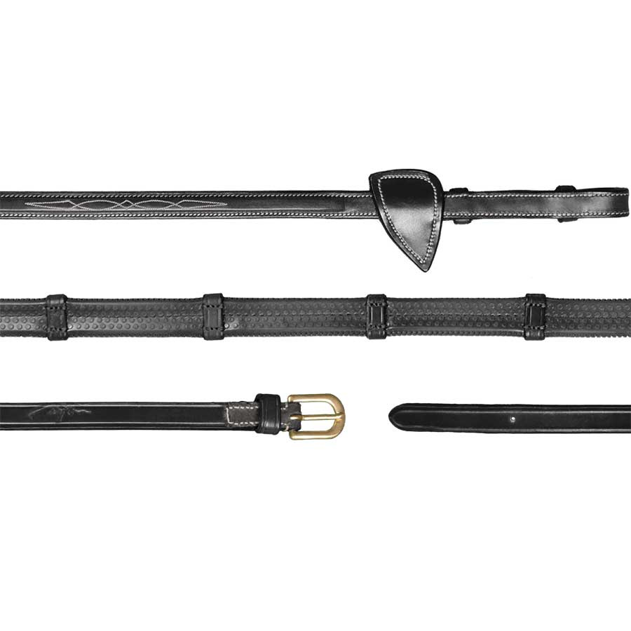 Gummizügel mit Stoppern 13mm DC Schwarz