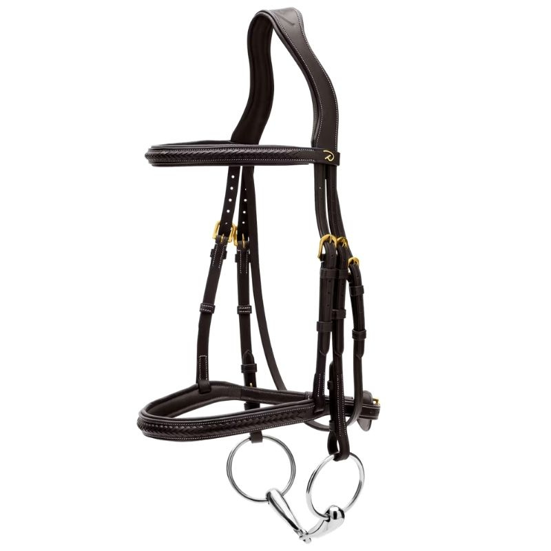 Trense ohne Sperrriemen Plaited Dyon Collection Schwarz