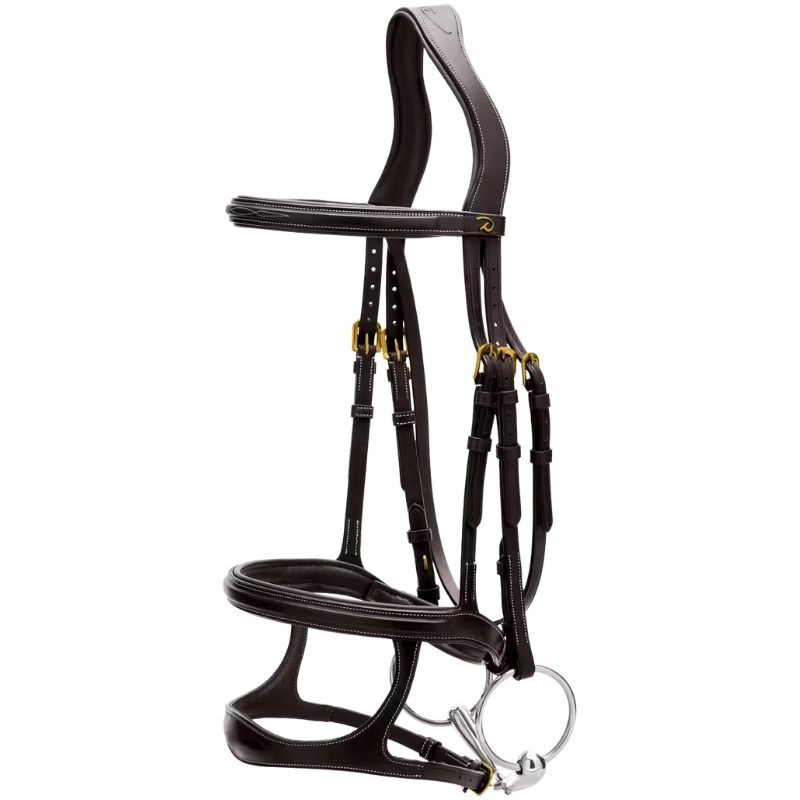 Trense mit Doppelter Nasenriemen Dyon Collection Schwarz
