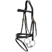 Trense Anatomisches Kombi-Nasenband DC Schwarz Trense Anatomisches Kombi-Nasenband DC Schwarz