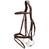 Trense mit kombiniertem Reithalfter Plaited Dyon Collection Braun Trense mit kombiniertem Reithalfter Plaited Dyon Collection Braun
