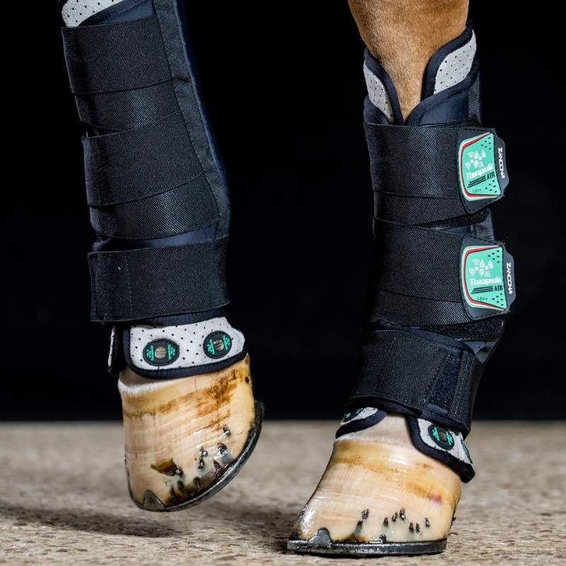 Therapie-Gamaschen Magnetic Support Boot Air Front Schwarz