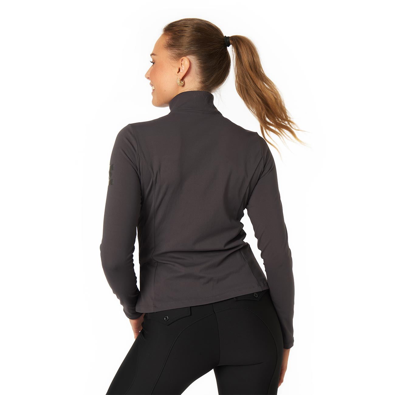 Reißverschlussshirt 1/4 Training Dunkelgrau
