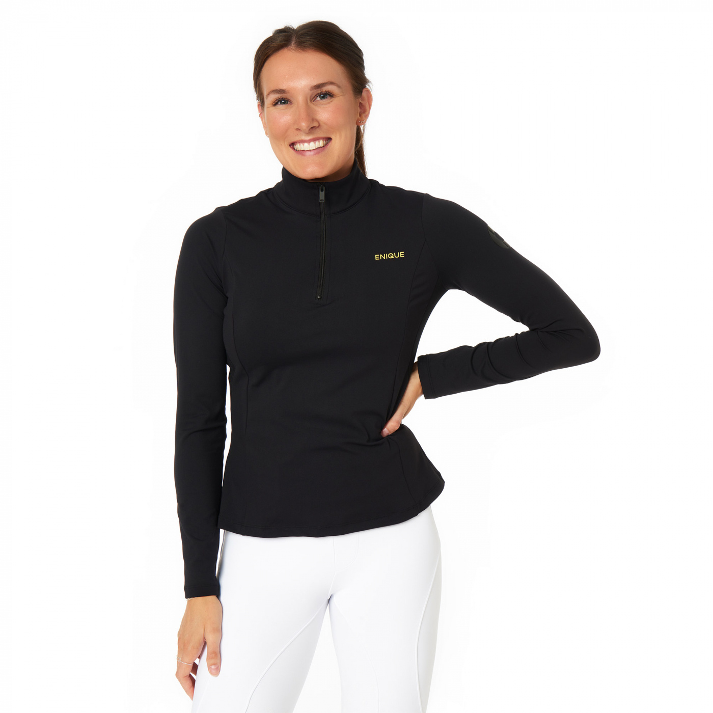 Reißverschlussshirt 1/4 Training Schwarz